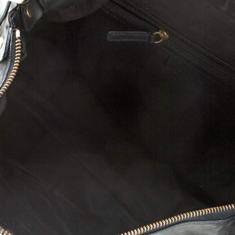 Pre Owned Givenchy Black Leather Hobo