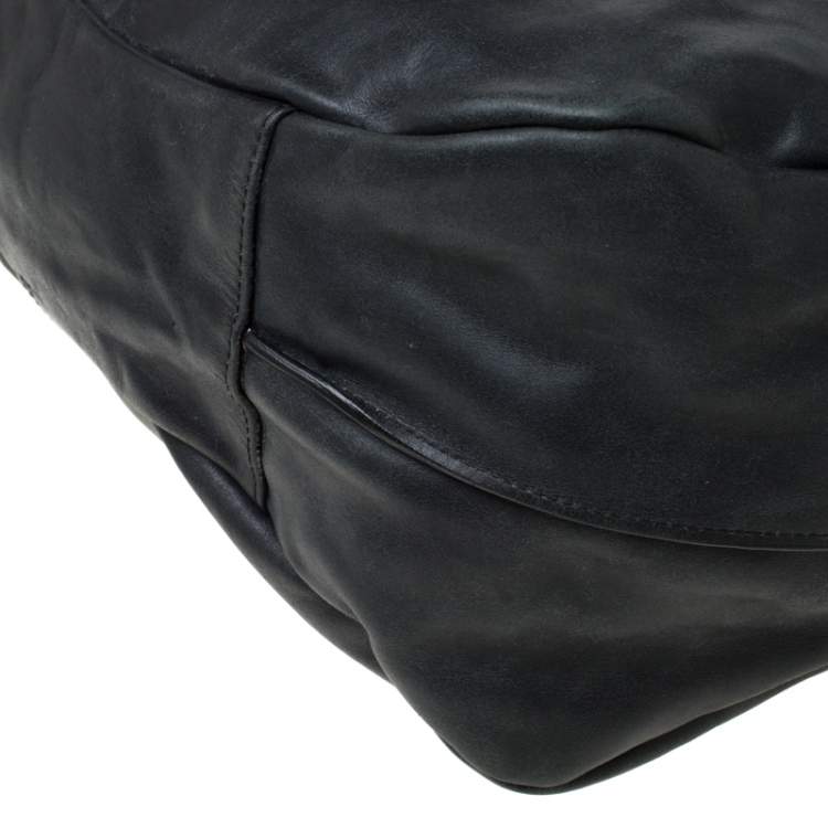 Pre Owned Givenchy Black Leather Hobo