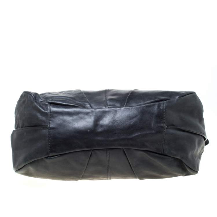Pre Owned Givenchy Black Leather Hobo