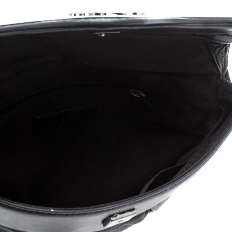 Pre Owned Givenchy Black Leather Pouch 