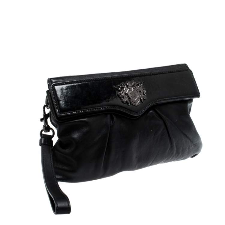 Pre Owned Givenchy Black Leather Pouch 