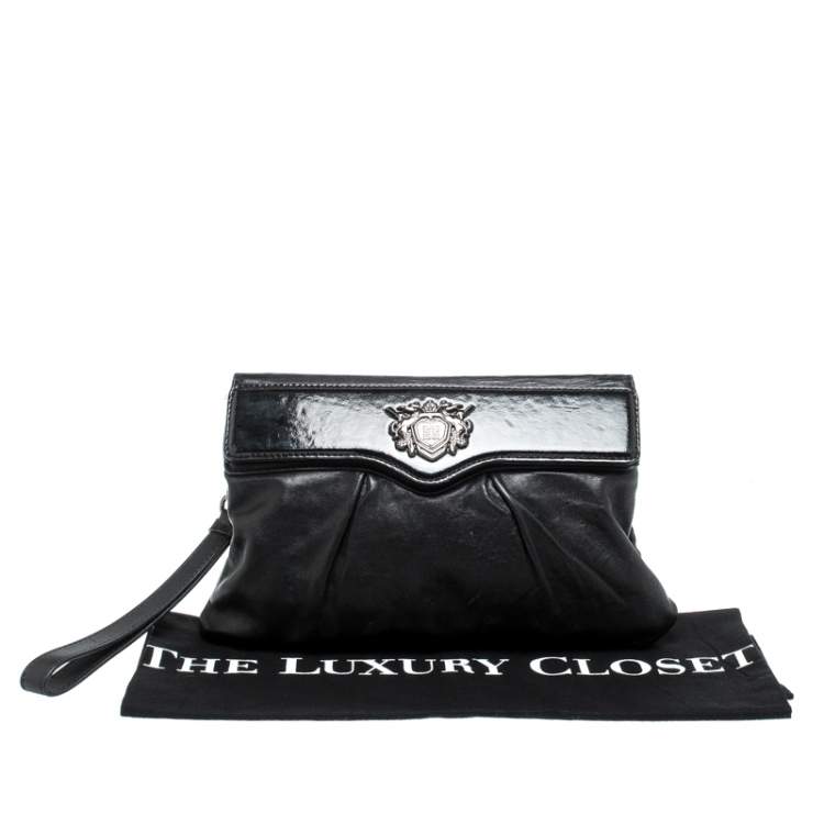Pre Owned Givenchy Black Leather Pouch 