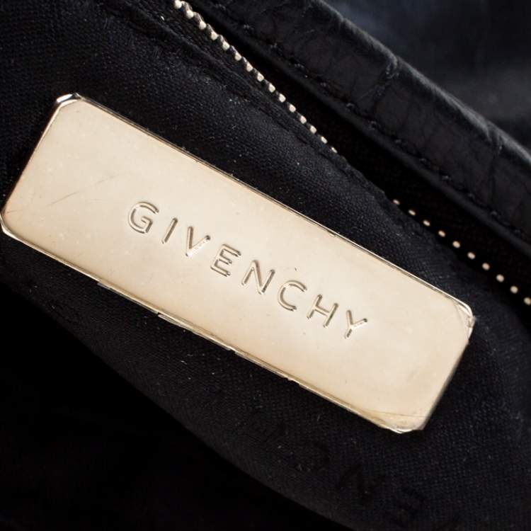 Pre Owned Givenchy Black Leather Pumpkin Tassel Satchel