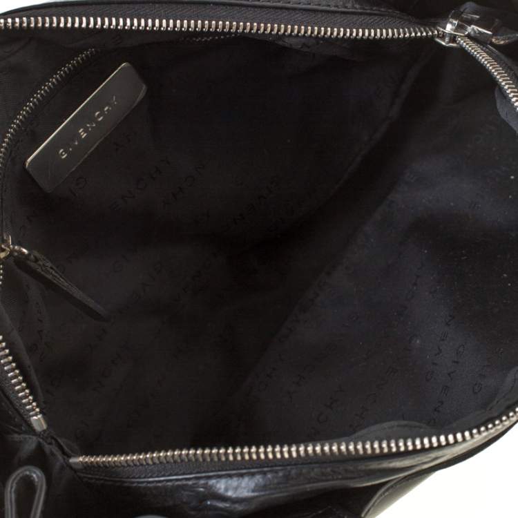 Pre Owned Givenchy Black Leather Pumpkin Tassel Satchel
