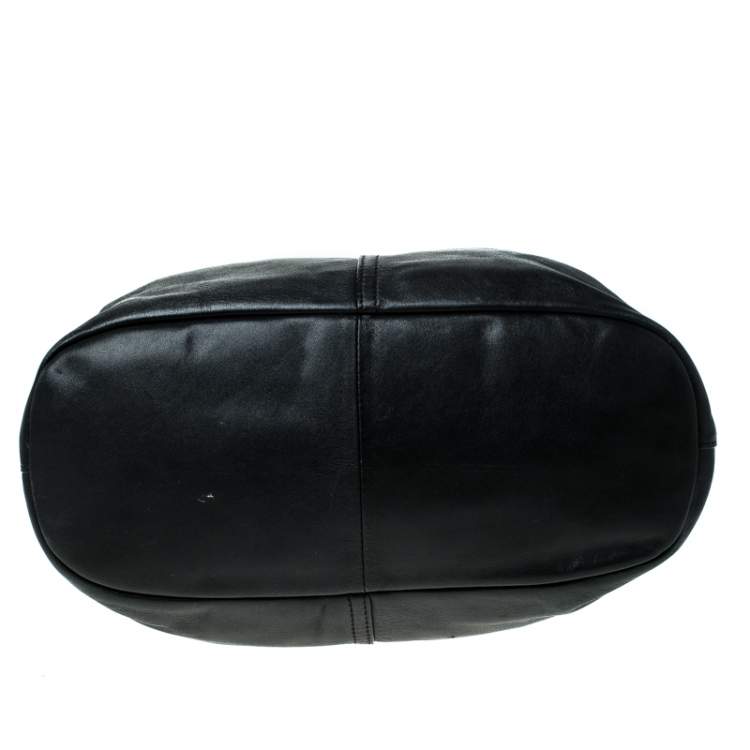 Pre Owned Givenchy Black Leather Front Pocket Satchel
