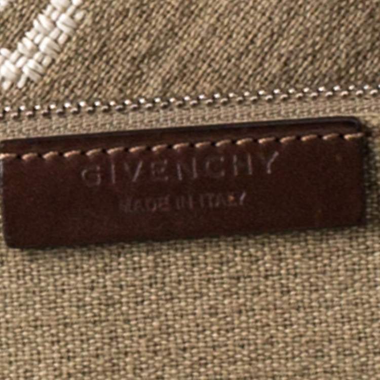 Pre Owned Givenchy Beige Fabric Antigona Maison Hdg Shopper Tote