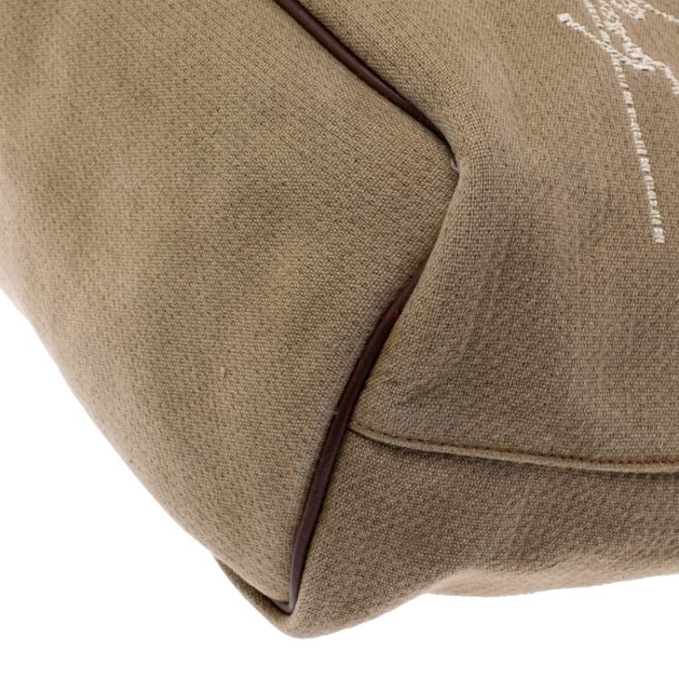 Pre Owned Givenchy Beige Fabric Antigona Maison Hdg Shopper Tote