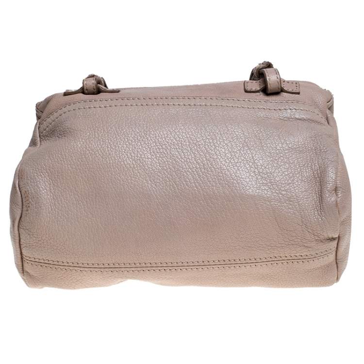 Pre Owned Givenchy Beige Leather Mini Pandora Sugar Crossbody Bag