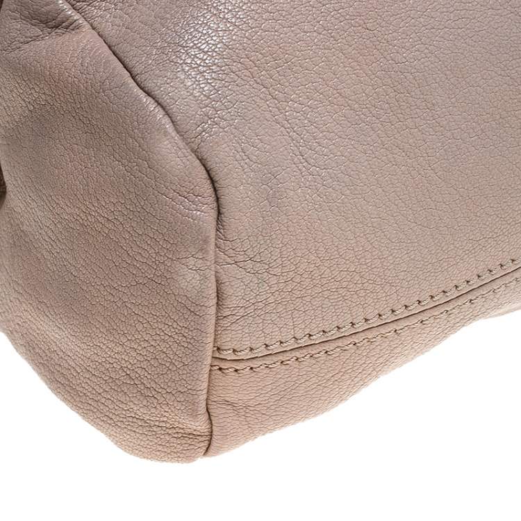 Pre Owned Givenchy Beige Leather Mini Pandora Sugar Crossbody Bag