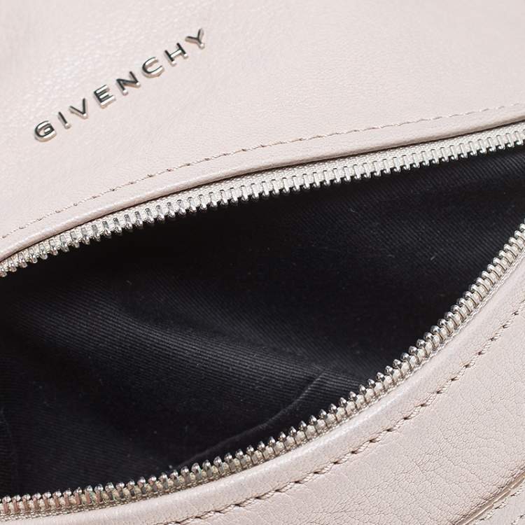 Pre Owned Givenchy Beige Leather Mini Pandora Sugar Crossbody Bag