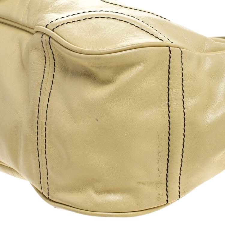 Pre Owned Givenchy Citrine Leather Tote