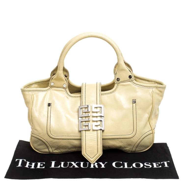 Pre Owned Givenchy Citrine Leather Tote