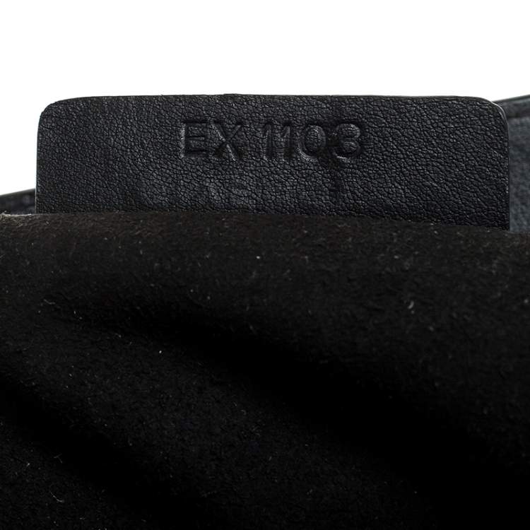 Pre Owned Givenchy Black Croc Embossed Leather Satchel