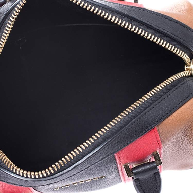Pre Owned Givenchy Multicolor Leather Lucrezia Colorblock Bowler Bag