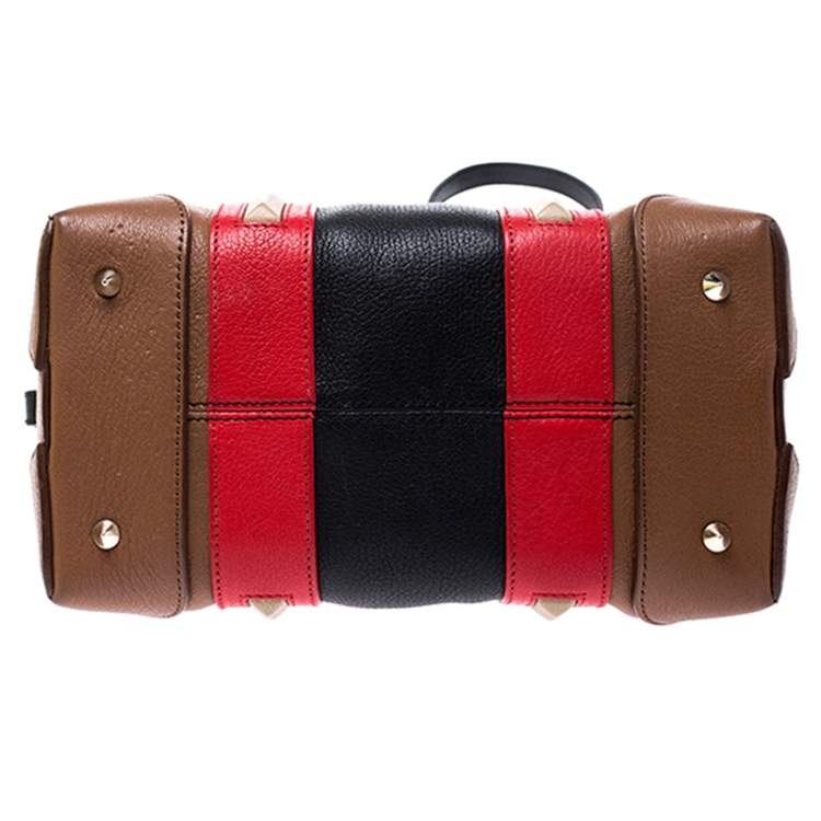 Pre Owned Givenchy Multicolor Leather Lucrezia Colorblock Bowler Bag