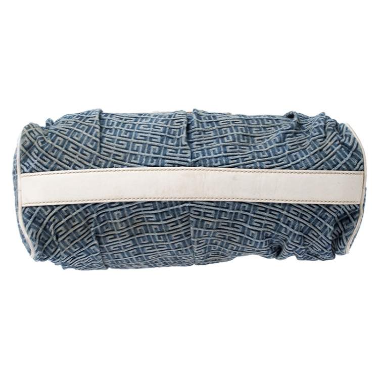 مملوكة مسبقًا Givenchy Blue/White Denim and Leather Crossbody Bag