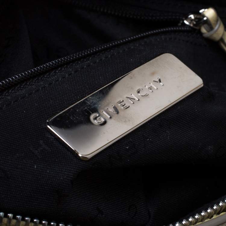 Pre Owned Givenchy Light Yellow Leather Small Baguette Bag