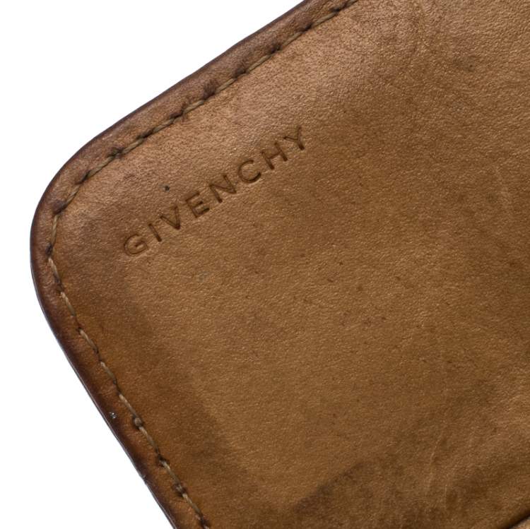 Pre Owned Givenchy Monogram Nylon and Leather Continental Wallet
