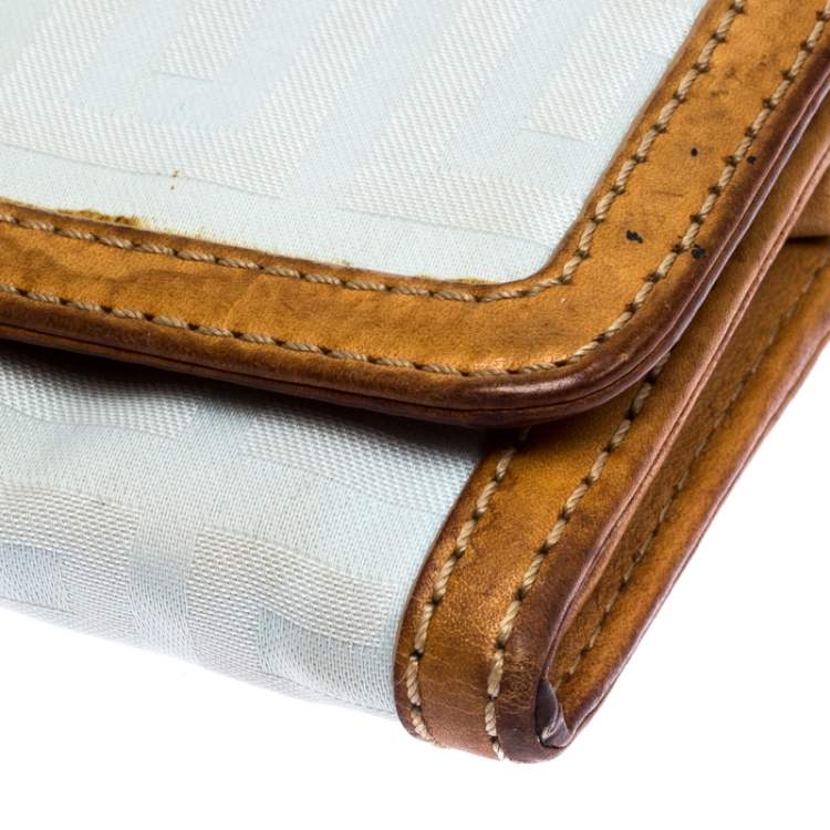 Pre Owned Givenchy Monogram Nylon and Leather Continental Wallet