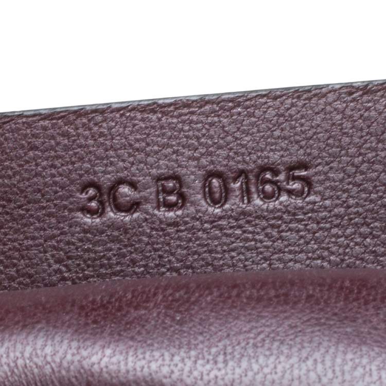 Pre Owned Givenchy Burgundy Python Mini Antigona Satchel