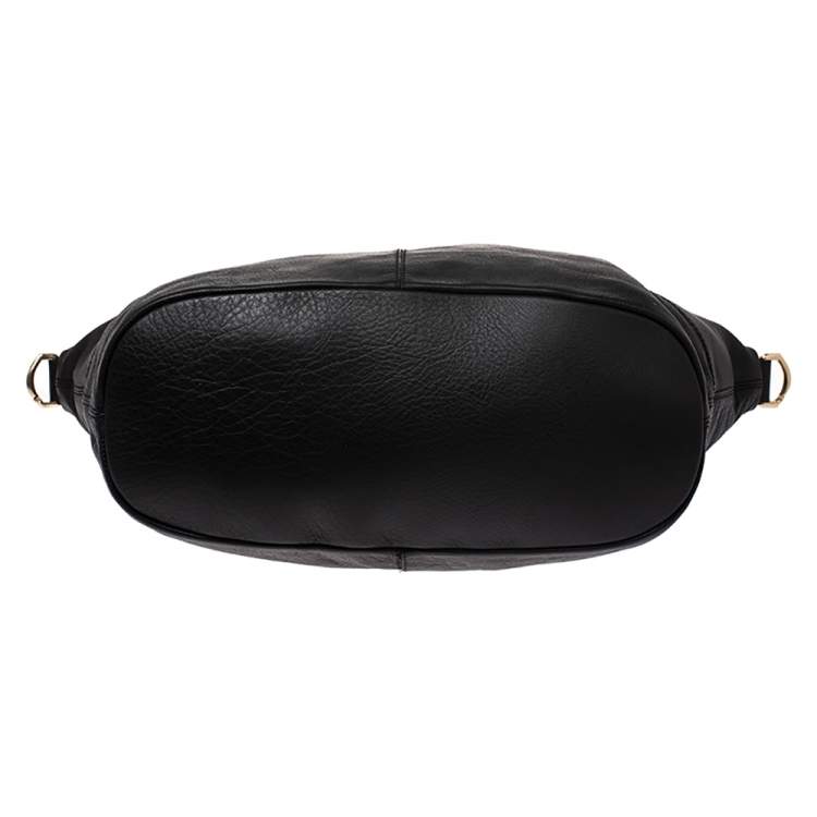 Pre Owned Givenchy Black/Red Leather Nightingale Satchel