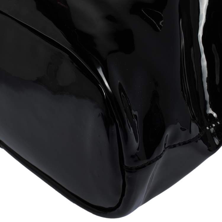 Pre Owned Givenchy Black Patent Leather Satchel