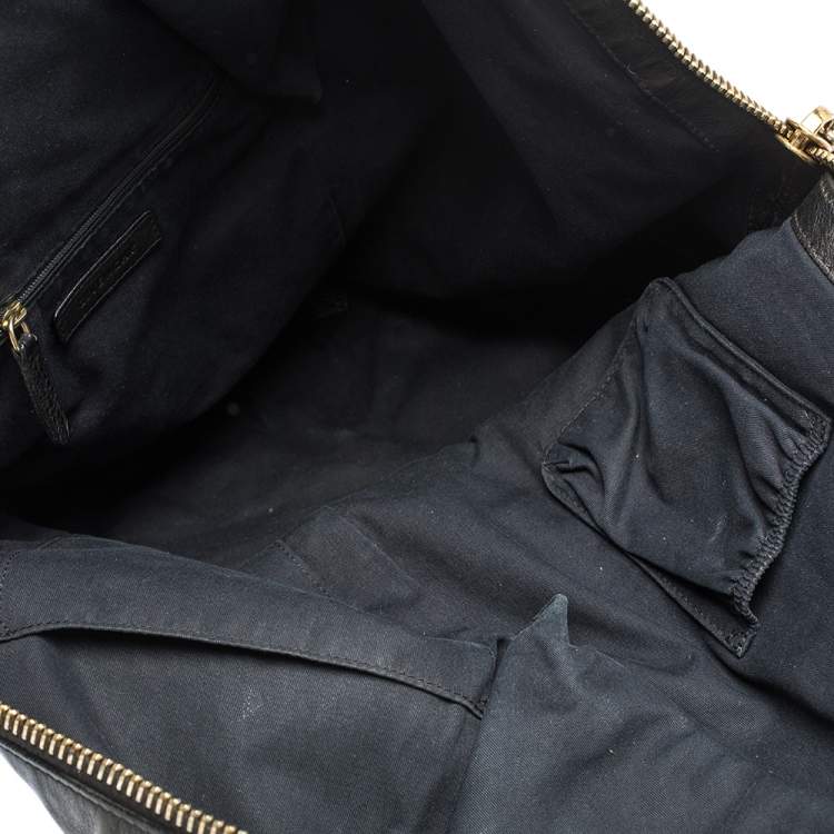 Pre Owned Givenchy Black Leather Tihan Hobo