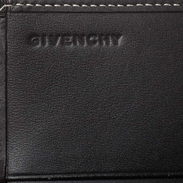 Pre Owned Givenchy Beige/Brown Monogram Canvas and Leather Continental Wallet