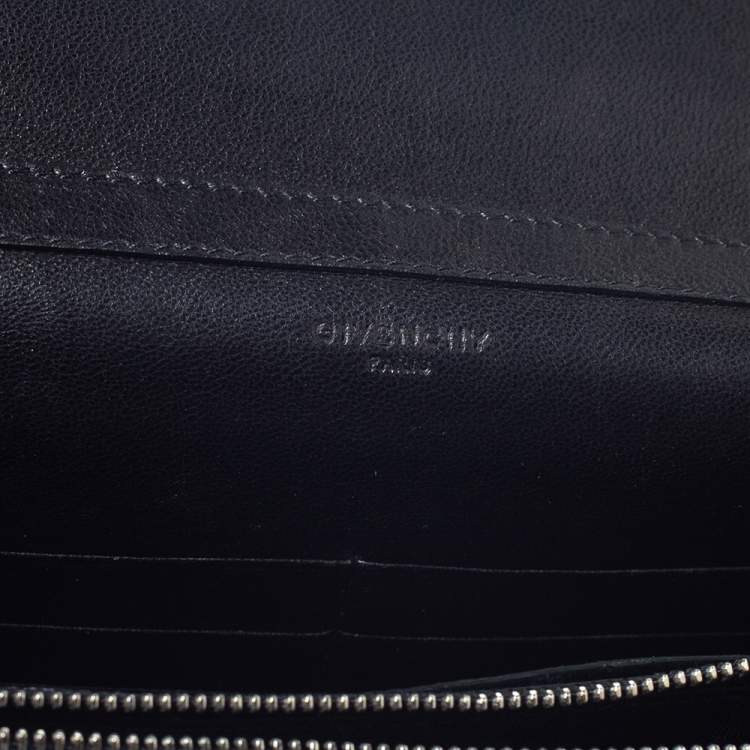 Pre Owned Givenchy Black Leather Pandora Wallet on Chain