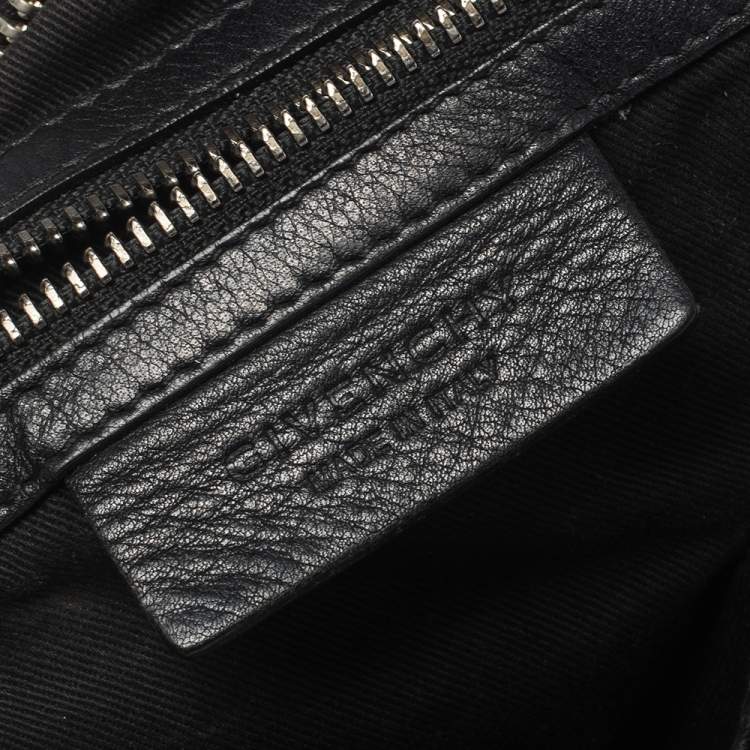 Pre Owned Givenchy Black Leather Large Pandora Shoulder Bag