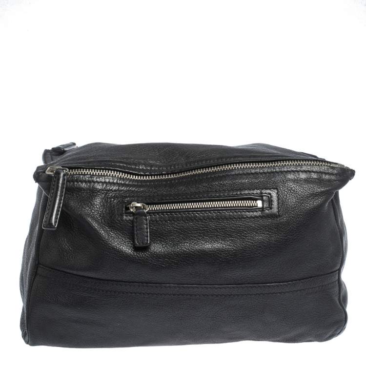 Pre Owned Givenchy Black Leather Large Pandora Shoulder Bag