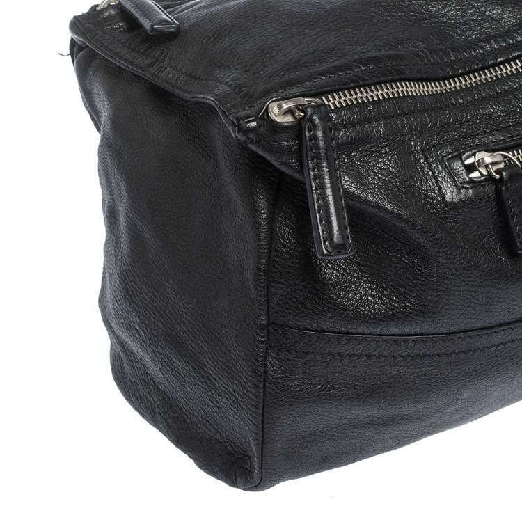 Pre Owned Givenchy Black Leather Large Pandora Shoulder Bag