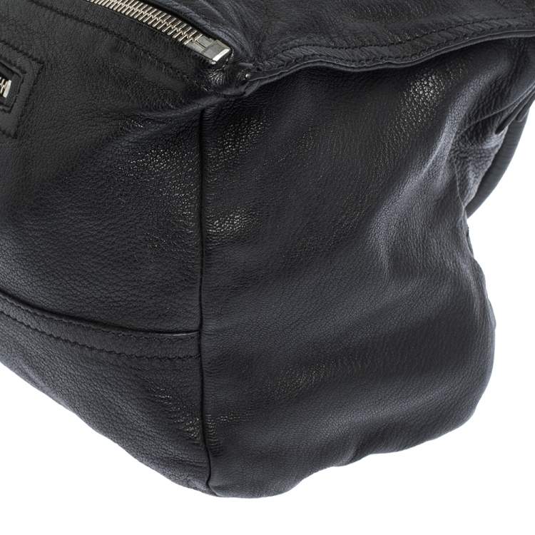Pre Owned Givenchy Black Leather Large Pandora Shoulder Bag