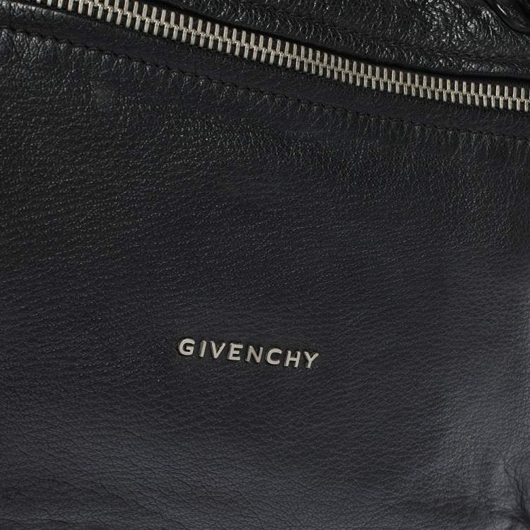Pre Owned Givenchy Black Leather Large Pandora Shoulder Bag
