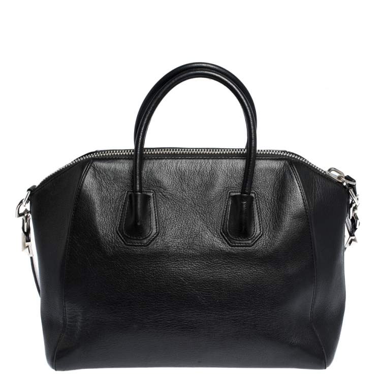 مملوكة مسبقًا Givenchy Black Leather Medium Antigona Satchel