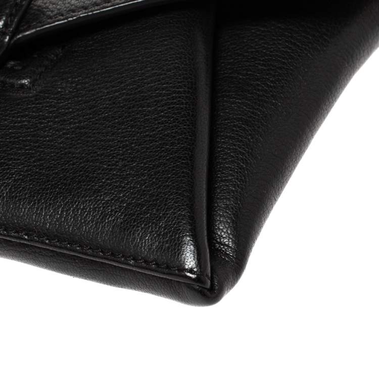 Pre Owned Givenchy Black Leather Small Antigona Clutch