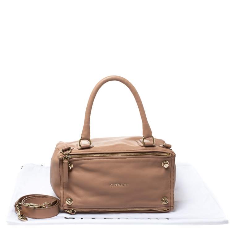 مملوكة مسبقًا Givenchy Beige Leather Large Pandora Shoulder Bag