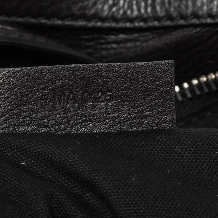Pre Owned Givenchy Black Leather Nightingale Studded Satchel