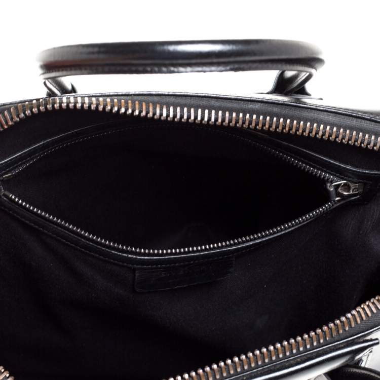 Pre Owned Givenchy Black Leather Medium Antigona Satchel