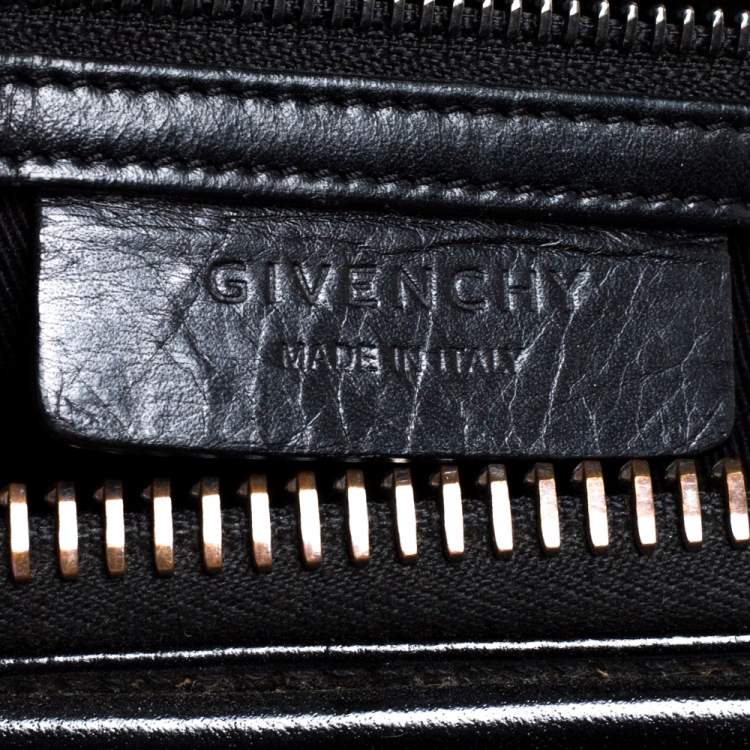 Pre Owned Givenchy Black Leather Medium Antigona Satchel