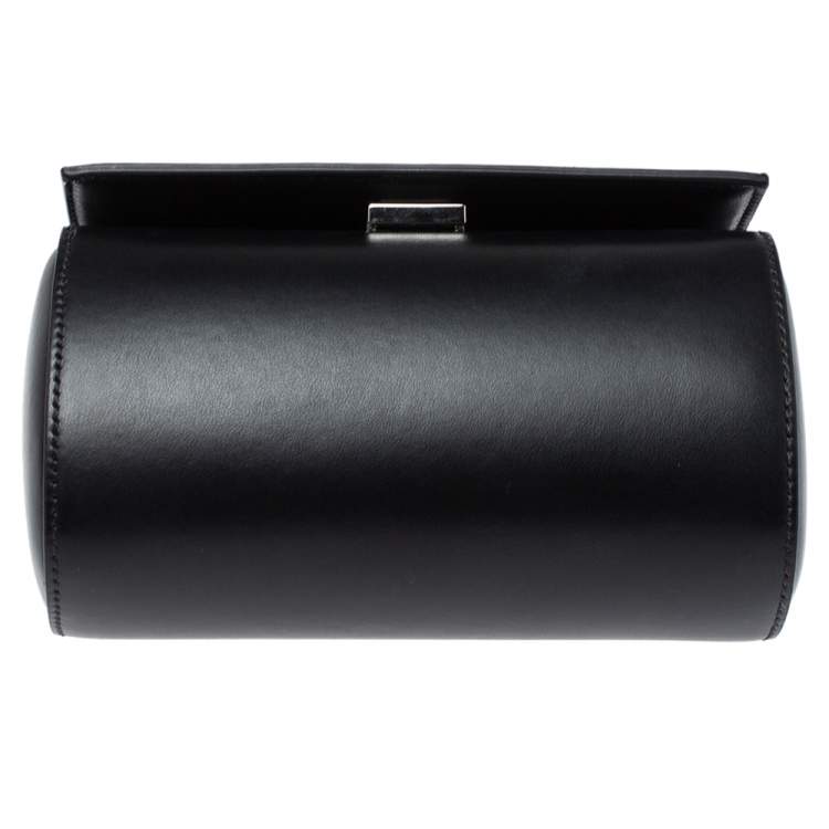 Pre Owned Givenchy Black Leather Mini Pandora Box Crossbody Bag