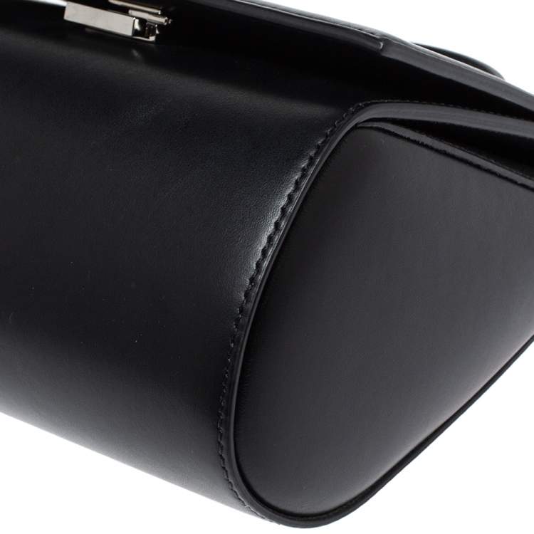 Pre Owned Givenchy Black Leather Mini Pandora Box Crossbody Bag
