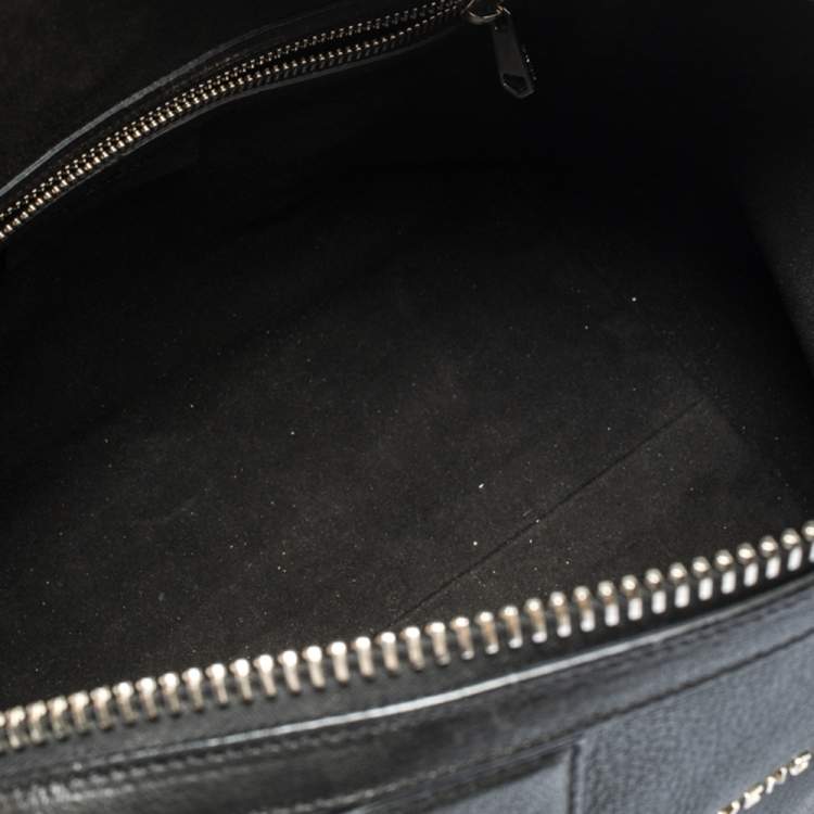 Pre Owned Givenchy Black Leather Medium Chain Lucrezia Duffel Bag