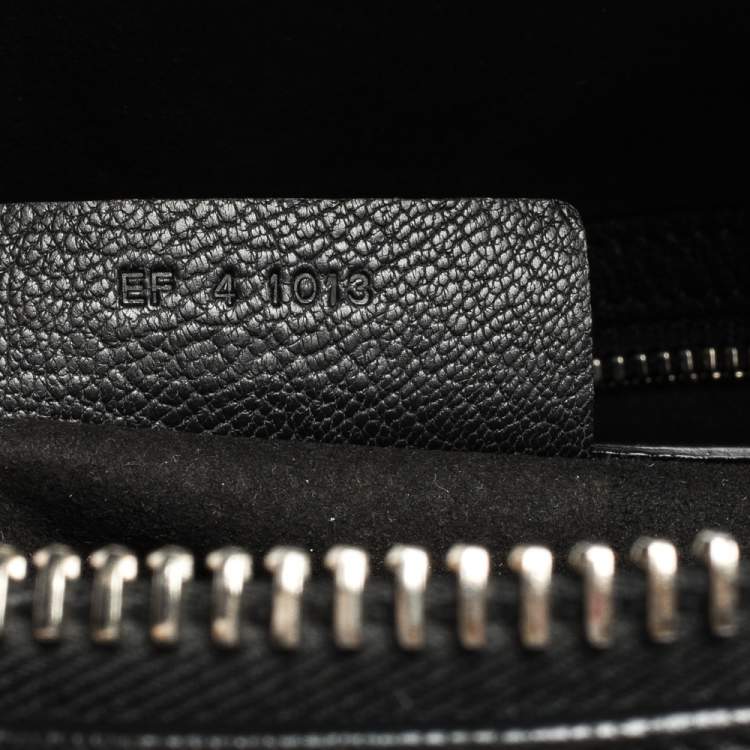 Pre Owned Givenchy Black Leather Medium Chain Lucrezia Duffel Bag
