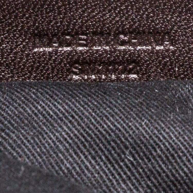 Pre Owned Givenchy Brown/Black Signature Canvas and Leather Canvas Tote