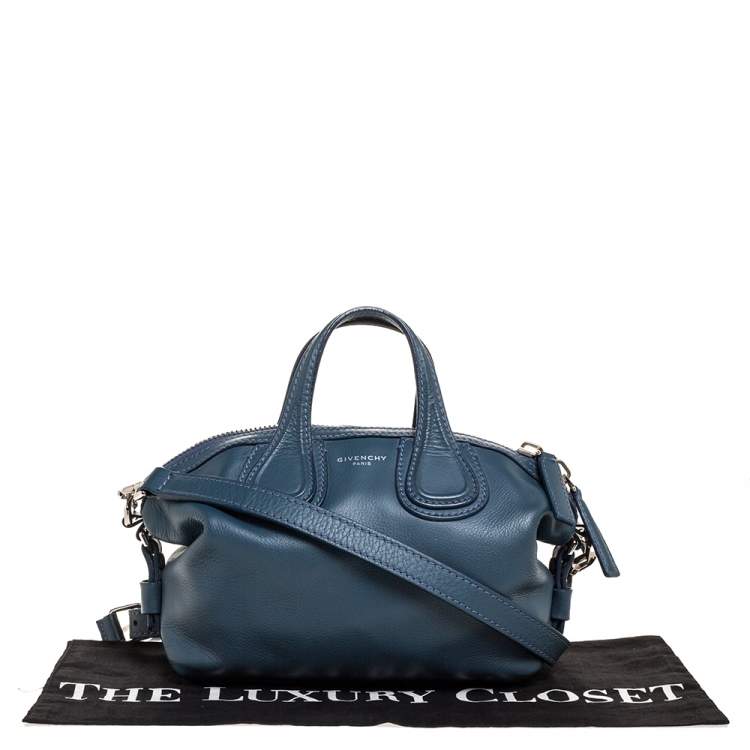 Pre Owned Givenchy Blue Leather Mini Nightingale Bag
