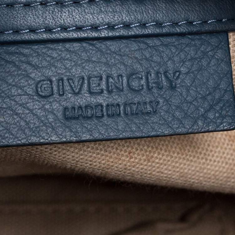 Pre Owned Givenchy Blue Leather Mini Nightingale Bag