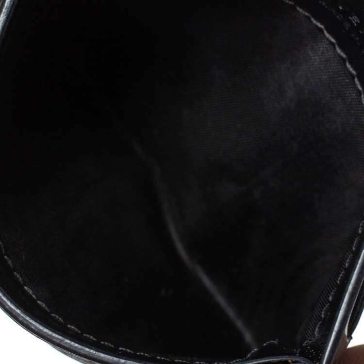 Pre Owned Givenchy Black Leather Star Card Holder