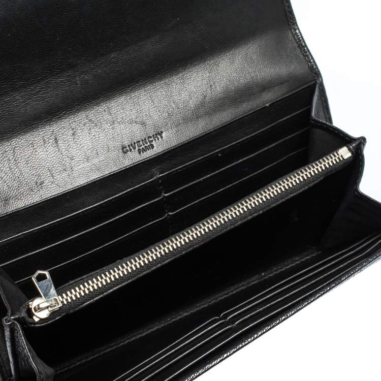 Givenchy long 2024 flap wallet