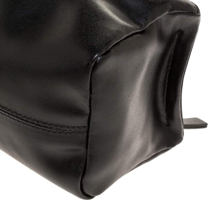 Pre Owned Givenchy Black Leather Pandora Wristlet Clutch